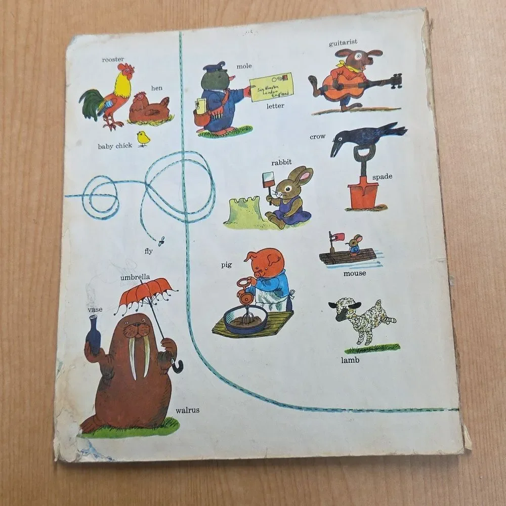 Min Forste Ordbok by Richard Scarry Best Wordbook Ever Vtg Norwegian Plus Extras
